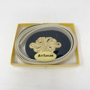 A Taylor Vintage Belt Women’s Build A Gold Cream Buckle Make Kit Skinny New